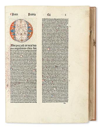 INCUNABULA  ALEXANDER CARPENTARIUS. Destructorium vitiorum.  1485.  Lacks the title.